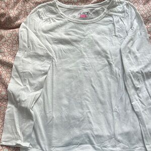 Place Classic White Long Sleeve Top